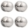 Probrico Dummy Door Knob Brushed Nickel Finish Interior Door Knobs 4 Pack Colonial Ball Inactive Door Knob Hardware One Side Door Knob for Closet