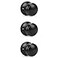 KNOBWELL 3 Pack Black Closet Door Knobs Individual Dummy Knob Single Side Matte Black Interior Easy Installation