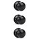 KNOBWELL 3 Pack Black Closet Door Knobs Individual Dummy Knob Single Side Matte Black Interior Easy Installation
