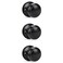 KNOBWELL 3 Pack Black Closet Door Knobs Individual Dummy Knob Single Side Matte Black Interior Easy Installation