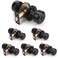 KNOBWELL 6 Pack Matte Black Interior Privacy Door Knob Keyless Bedroom Bathroom Door Knobs with Lock