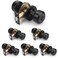 KNOBWELL 6 Pack Matte Black Interior Privacy Door Knob Keyless Bedroom Bathroom Door Knobs with Lock