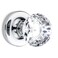 Kobelle Passage Diamond Round Brilliant Crystal Door Knobs Polished Chrome Round Rosette