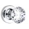 Kobelle Passage Diamond Round Brilliant Crystal Door Knobs Polished Chrome Round Rosette