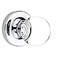 Kobelle Privacy Round Ball Crystal Door Knobs Polished Chrome Round Rosette