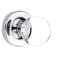 Kobelle Privacy Round Ball Crystal Door Knobs Polished Chrome Round Rosette