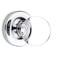 Kobelle Privacy Round Ball Crystal Door Knobs Polished Chrome Round Rosette