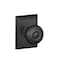 Schlage F40 GEO 622 ADD Georgian Door Knob with Addison Trim Bed Bath Privacy Lock Matte Black