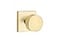 EMTEK Square Rosette Dummy Pair with Matching Finish Round Knob Choice of 7 Finishes 5050ROUUS4 Satin Brass US4