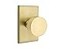 Emtek Privacy Set Modern Rectangle Rosette Modern Round Knob Satin Brass
