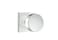 EMTEK Square Rosette Privacy Set with Matching Finish Round Knob Choice of 7 Finishes 5210ROUUS26 Polished Chrome US26