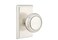 Emtek Privacy Set Rectangular Rosette Norwich Knob Satin Nickel US15