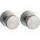 Kwikset Pismo Interior Passage Door Knob Handle For Closet and Hallway Doors NonLocking Doorknob in Satin Nickel with Microban Protection