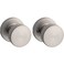 Kwikset Pismo Interior Passage Door Knob Handle For Closet and Hallway Doors NonLocking Doorknob in Satin Nickel with Microban Protection