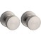 Kwikset Pismo Interior Passage Door Knob Handle For Closet and Hallway Doors NonLocking Doorknob in Satin Nickel with Microban Protection