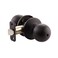 Design House Ball Privacy Door Knob for Bed Bath Doors Matte Black Finish Locking Interior Door Knob Reversible Left or Right Hand Adjustable Latch ANSI Grade 3 779108