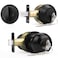 Probrico Keyed Alike Round Ball Entry Door Knob and Single Cylinder Deadbolt Set Flat Black 1Pack