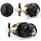 Probrico Keyed Alike Round Ball Entry Door Knob and Single Cylinder Deadbolt Set Flat Black 1Pack