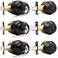 Probrico 3 SetsEntry Door Knob Lockset and Single Cylinder Deadbolt Combination Set Keyed Alike Front Handlesets in Oil Rubbed Bronze Combo Pack Door Knobs ExteriorContractor Pack