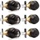 Probrico 3 SetsEntry Door Knob Lockset and Single Cylinder Deadbolt Combination Set Keyed Alike Front Handlesets in Oil Rubbed Bronze Combo Pack Door Knobs ExteriorContractor Pack