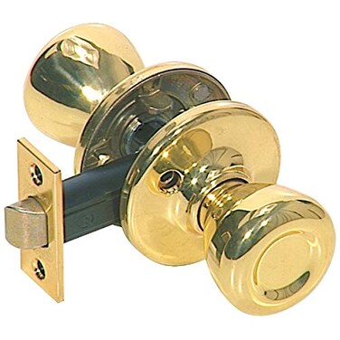 Kwikset 92001280 Tylo HallCloset Knob in Polished Brass