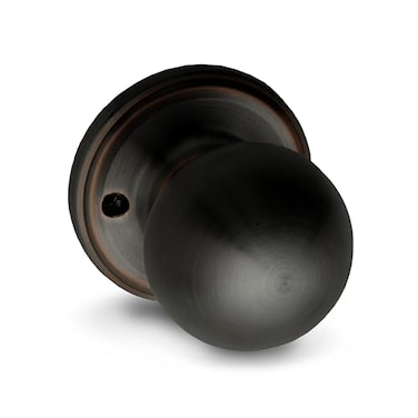 Copper Creek Dummy Interior Door Knob ANSI Grade3 Modern Heavy Duty Handle Easy Install and Reversible for French Doors Closets Non Turning Tuscan Bronze 1 Pack
