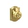 Schlage F51A GEO 605 CAM Georgian Knob with Camelot Trim Keyed Entry Lock Bright Brass