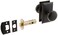 Emtek Providence Door Set with Round Brass Knobs Passage in Flat Black Doorsets