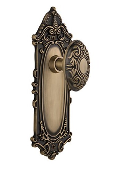 Nostalgic Warehouse Victorian Oval Door Knob With Plate