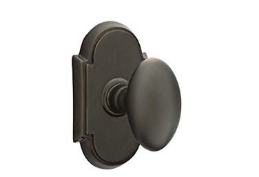 Emtek Privacy Set Style 8 Rosette Egg Knob Oil Rubbed Bronze US10B