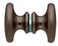 CRL Oil Rub Bronze Traditional Style BacktoBack Shower Door Knobs