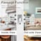 SHINY HANDLES Crystal Interior Door KnobsPassage Clear Glass Door Knobs for Hall and Closet Polished Chrome1Pack