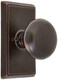Emtek Providence Door Set with Round Brass Knobs Privacy in Oil Rubbed Bronze Doorsets