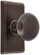 Emtek Providence Door Set with Round Brass Knobs Privacy in Oil Rubbed Bronze Doorsets