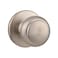 Kwikset Cove Interior Passage Door Knob Handle For Closet and Hallway Doors NonLocking Doorknob in Satin Nickel with Microban Protection