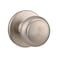 Kwikset Cove Interior Passage Door Knob Handle For Closet and Hallway Doors NonLocking Doorknob in Satin Nickel with Microban Protection
