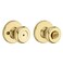 Kwikset 93001922 Tylo Privacy BedBath Knob In Polished Brass
