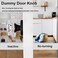SHINY HANDLES Glass Door Knobs Interior for Hall and Closet Crystal Single Dummy Door KnobOil Rubbed Bronze Dummy Door Knobs 2 Pack