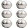 Probrico Dummy Door Knob Brushed Nickel Finish Interior Door Knobs 6 Pack Colonial Ball Inactive Door Knob Hardware One Side Door Knob for Closet