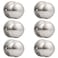 Probrico Dummy Door Knob Brushed Nickel Finish Interior Door Knobs 6 Pack Colonial Ball Inactive Door Knob Hardware One Side Door Knob for Closet