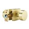 SNBTLA Gold Door KnobsPassage Modern Satin Brass Door Handles Square Rosette for Interior Hallway Closet