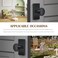 Newlaking Matte Black Zinc Alloy Dummy Door Knob Round NonLocking Knob with Rectangular Backplate for Closet Bifold Barn Doors 2 Pack