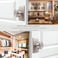 HIEMEY Brushed Nickel Dummy Door Knob Interior Hall and Closet Dummy Door Knob Door Handles 2 Pack