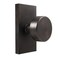 HIEMEY Oil Rubbed Bronze Door Knobs Passage Door Knobs Door Handles for Hall and Closet Keyless Rectangle Oil Rubbed Bronze