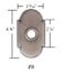EMTEK 8 Rosette Passage Set with Old Town Clear Knob Available in 10 Finishes 8108OTUS7 French Antique US7