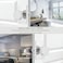 HIEMEY Polished Chrome Door Knobs Interior with Lock Modern Privacy Door Knob Door Handles for Bathroom Bedroom Round