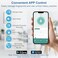 Gavdhe Fingerprint Door Lock Smart Door Knob with Keyless Entry Biometric Lock with Keypad App Control Easy Installation for Home Bedroom Office Silver