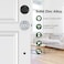 MAXECURITY Black Front Door Handle and Deadbolt Set Classic Front Door Lock Set with Crystal Glass Door Knob Reversible Entry Door Handle for RightLeft Handed Matte Black