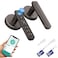 Gavdhe Fingerprint Door Lock Smart Fingerprint Door Knob with Keyless Entry Biometric Door Lock with Keypad App Control Easy Installation for Home Bedroom OfficeStarry Grey