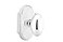 Emtek Privacy Set Style 8 Rosette Egg Knob Polished Nickel US14